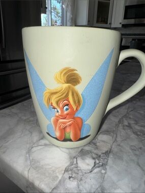 Tinkerbell Disney Ceramic Mug with Blue Winged Character Artwork